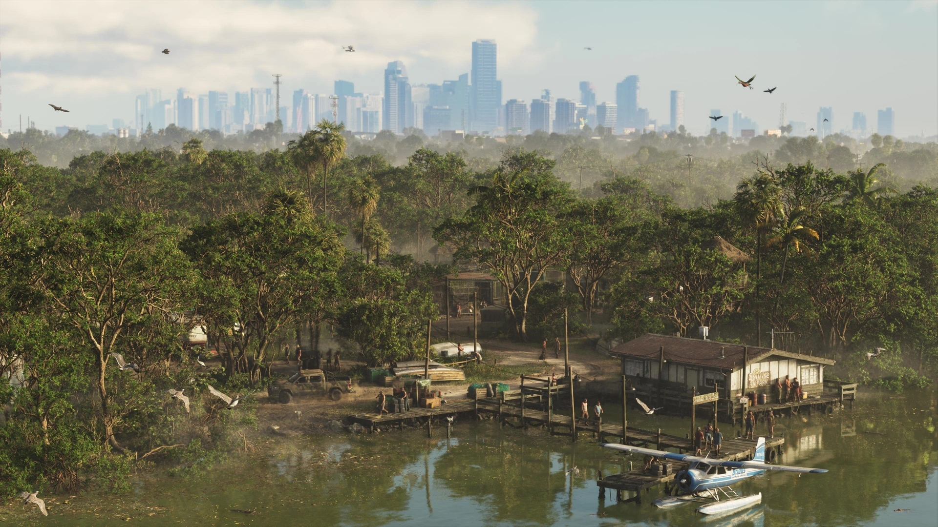 GTA VI usa los Grassrivers para que el agua, la fauna y la visibilidad formen parte del viaje